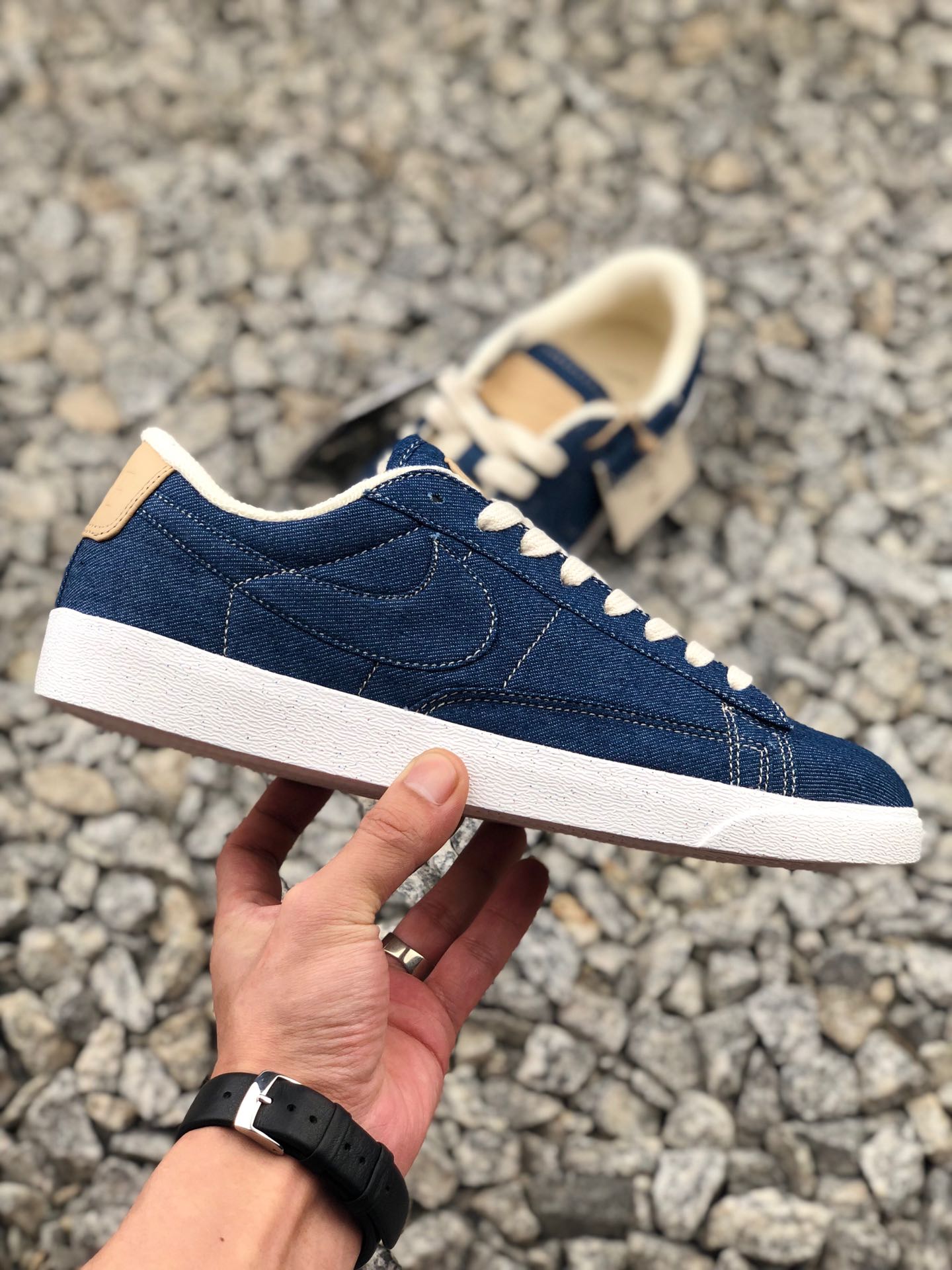 150耐克公司级Nike Blazer Low LX 开拓者低帮 牛仔布休闲运动板鞋 AV9371-506