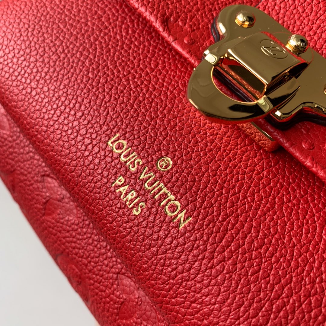 Louis Vuitton Monogram Empreinte Scarlet Red Vavin BB Shoulder Bag M44554