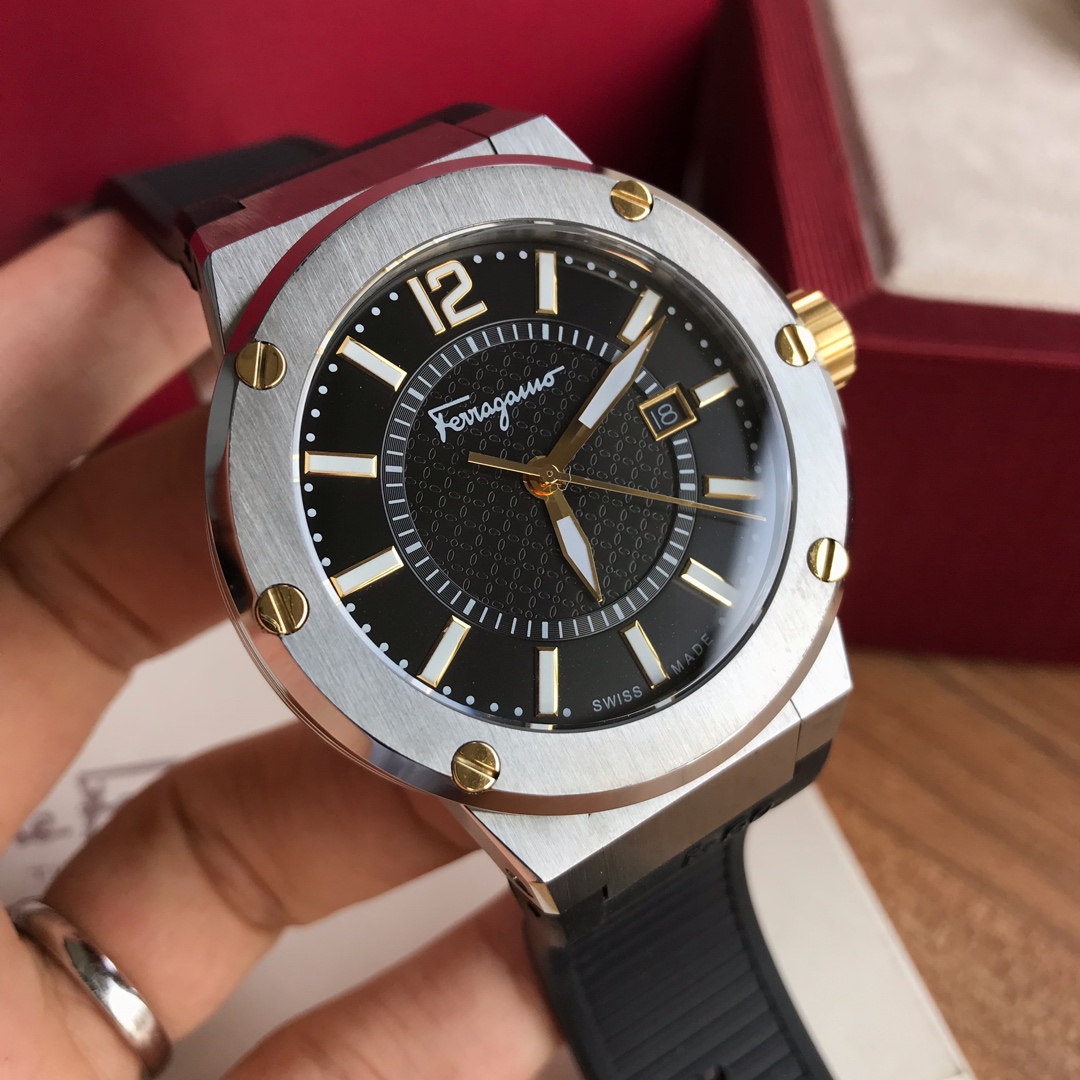 Original Ferragamo F8 Flagship Watch with Swiss Stone Core and Sapphire Glass - 图片 4