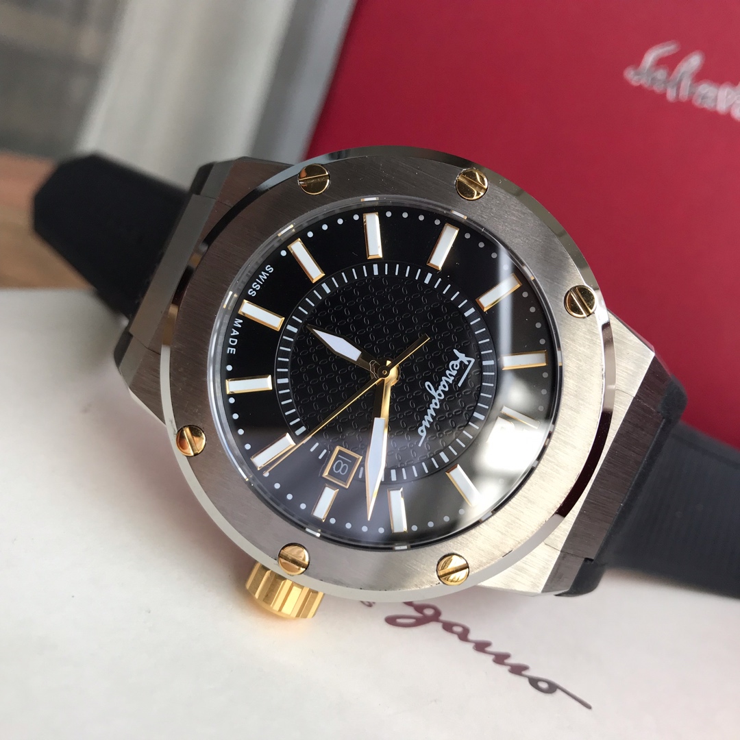 Original Ferragamo F8 Flagship Watch with Swiss Stone Core and Sapphire Glass - 图片 8