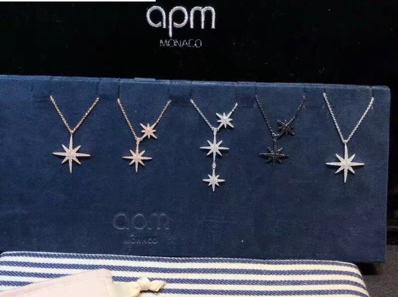 NO:104363,APM Monaco Silver Inlaid Diamond Double Meteor Necklace, relatively simple and versatile than three-meter necklace and double meteor. Each diamond blingbling is super beautiful. 925 new Platinum, pink gold spot, Apm necklace, necklace19860909APM Monaco银镶晶钻双流星项链,相对于三米项链、双流星比较简约百搭、每颗钻blingbling闪超好看哒925新 白金、粉金色现货,Apm项链,necklace,Jewelry