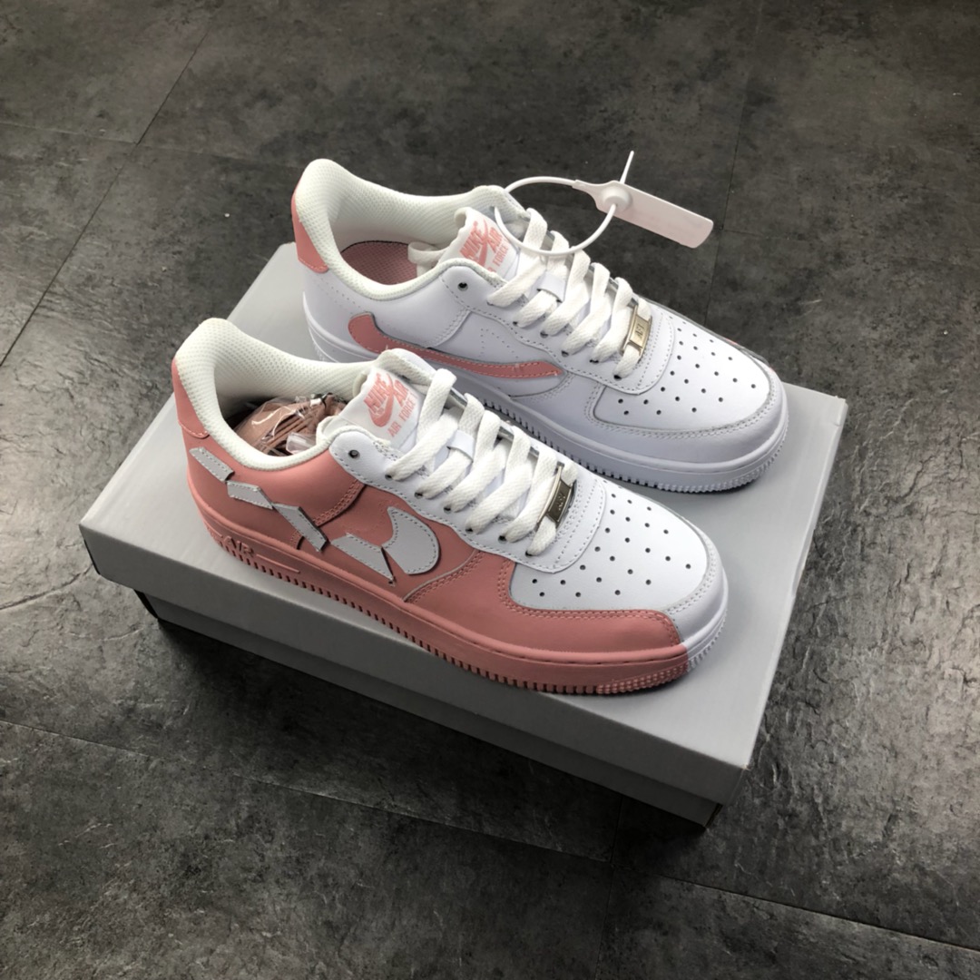 220Nike Air Force 1 Low 耐克 不规则拼接 空军低帮板鞋 Ins爆款 泫雅风结合 杨幂上脚同款当下火热元素 315124-600