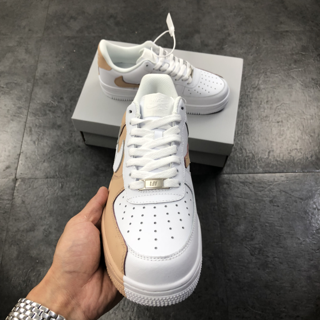 220Nike Air Force 1 Low 耐克 不规则拼接 空军低帮板鞋 Ins爆款 泫雅风结合 杨幂上脚同款当下火热元素 315124-200