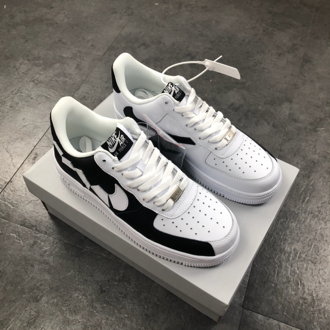220Nike Air Force 1 Low 耐克 不规则拼接 空军低帮板鞋 Ins爆款 泫雅风结合 杨幂上脚同款当下火热元素 315124-011