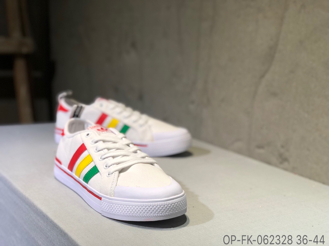 100Adidas Clementes 三叶草校园帆布鞋