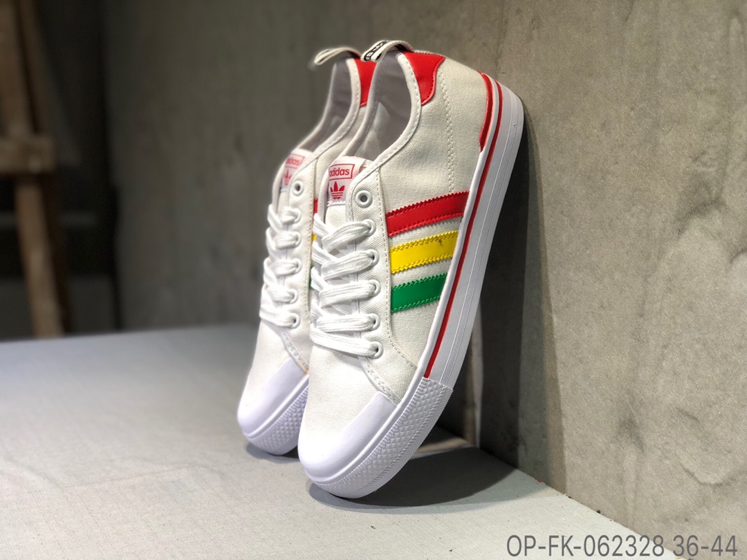 100Adidas Clementes 三叶草校园帆布鞋