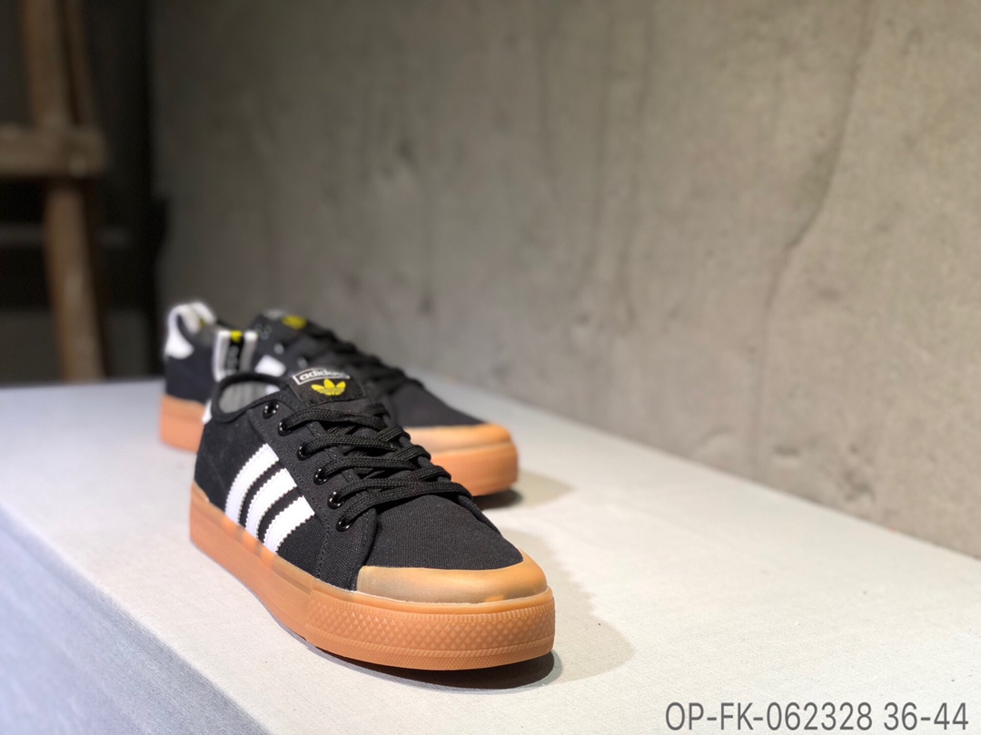 100Adidas Clementes 三叶草校园帆布鞋