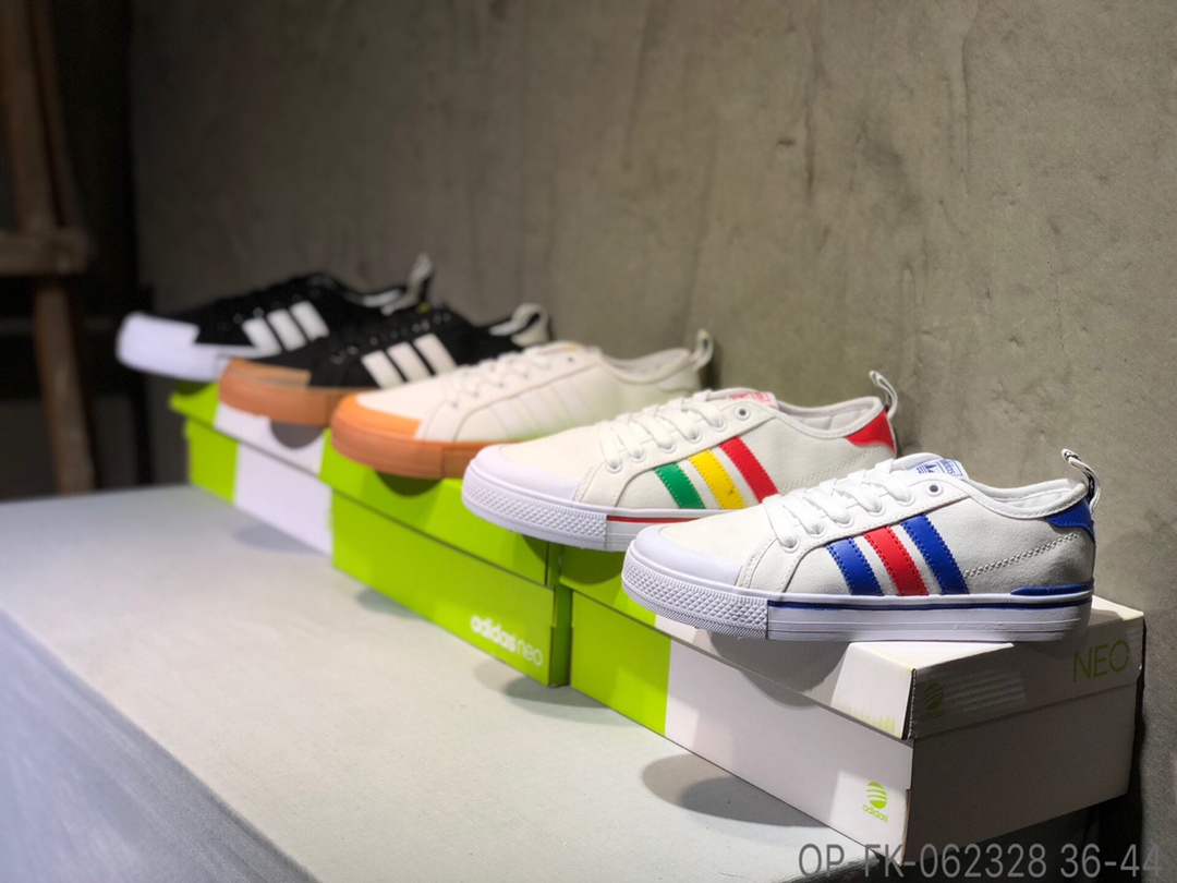 100Adidas Clementes 三叶草校园帆布鞋