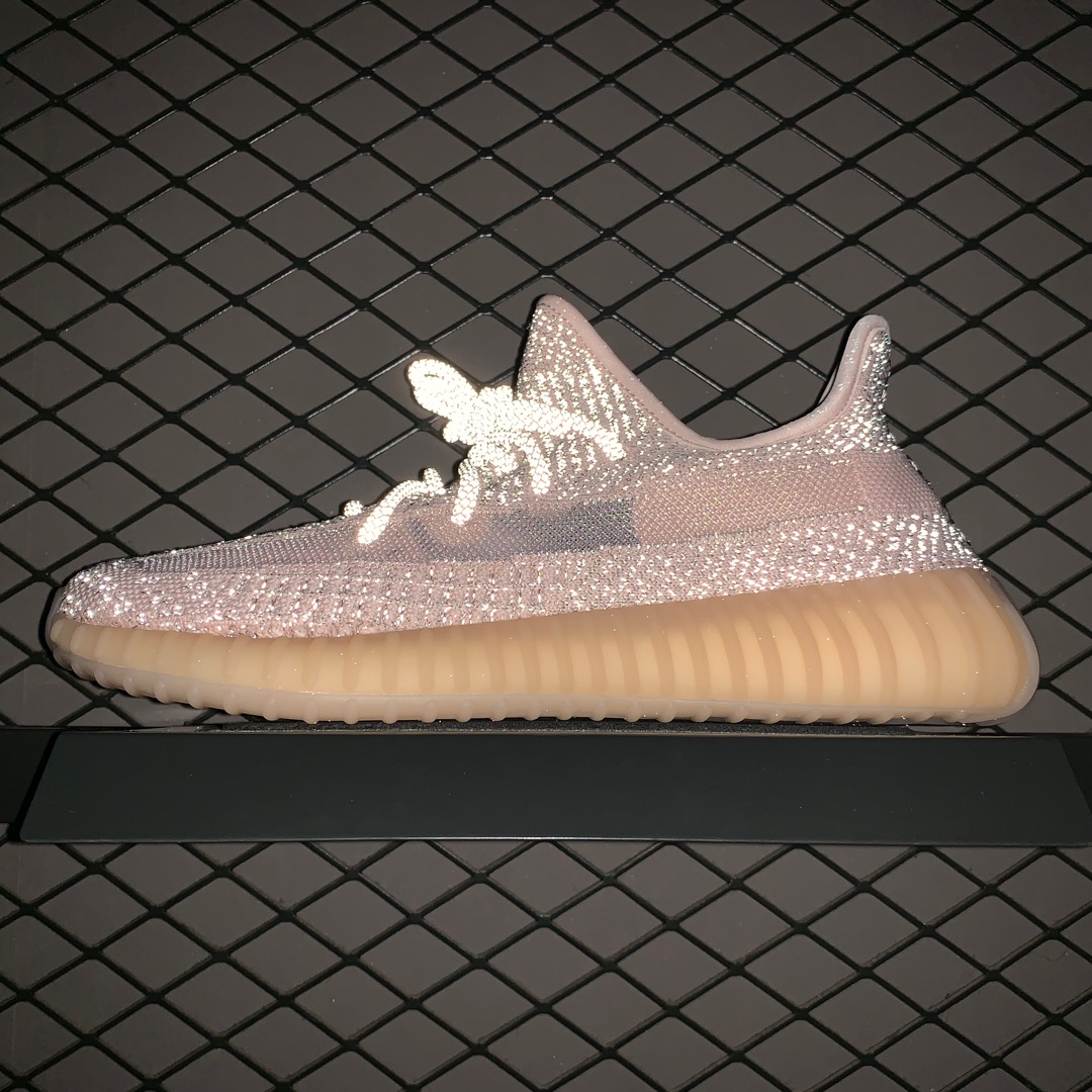AD Adidas Yeezy Boost 350V2 Yeezy Silver Pink Reflective FV5666. Easily 8