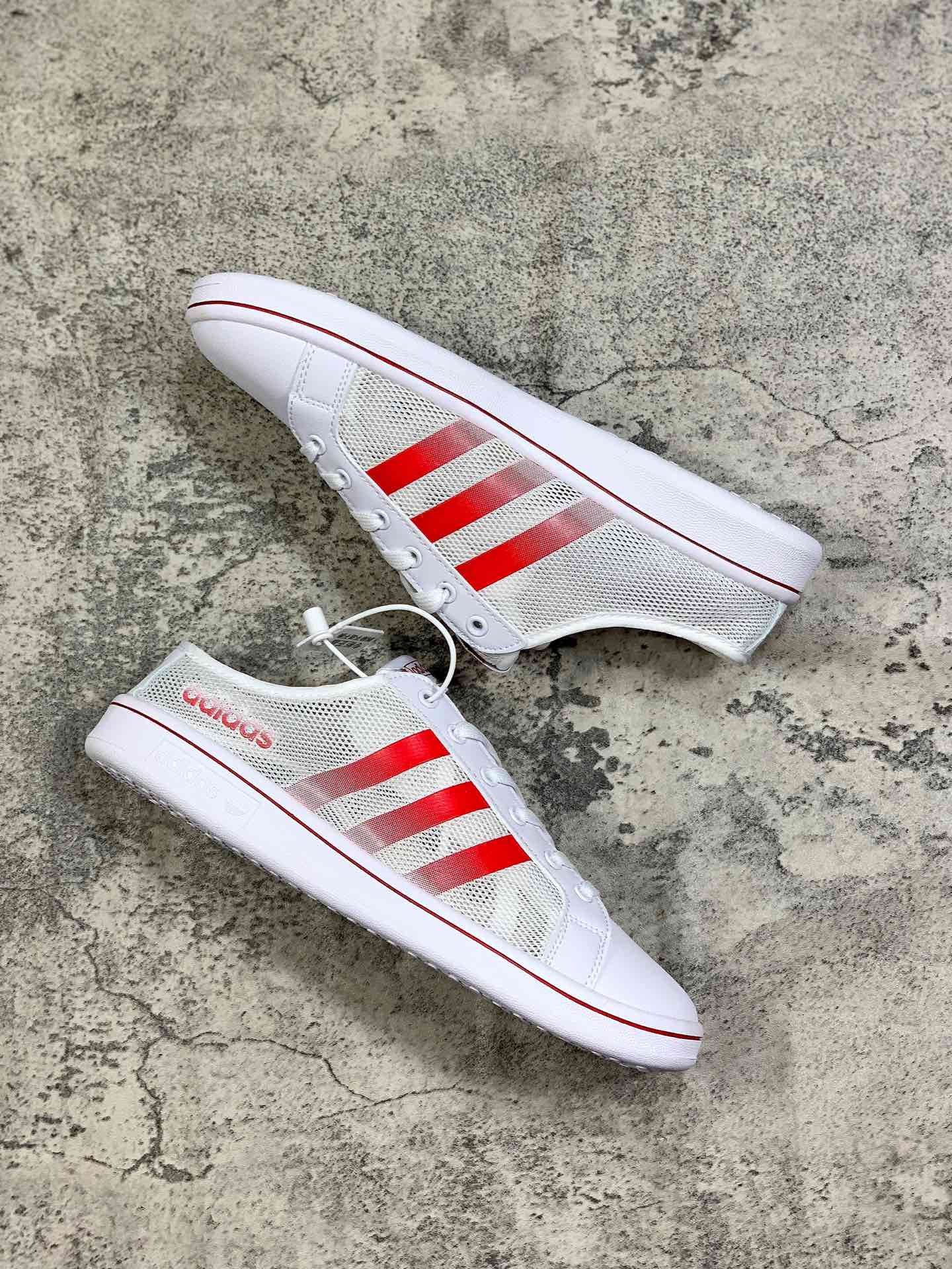 120阿迪夏季新款Daily Team三叶草网纱透气休闲男女子经典板鞋