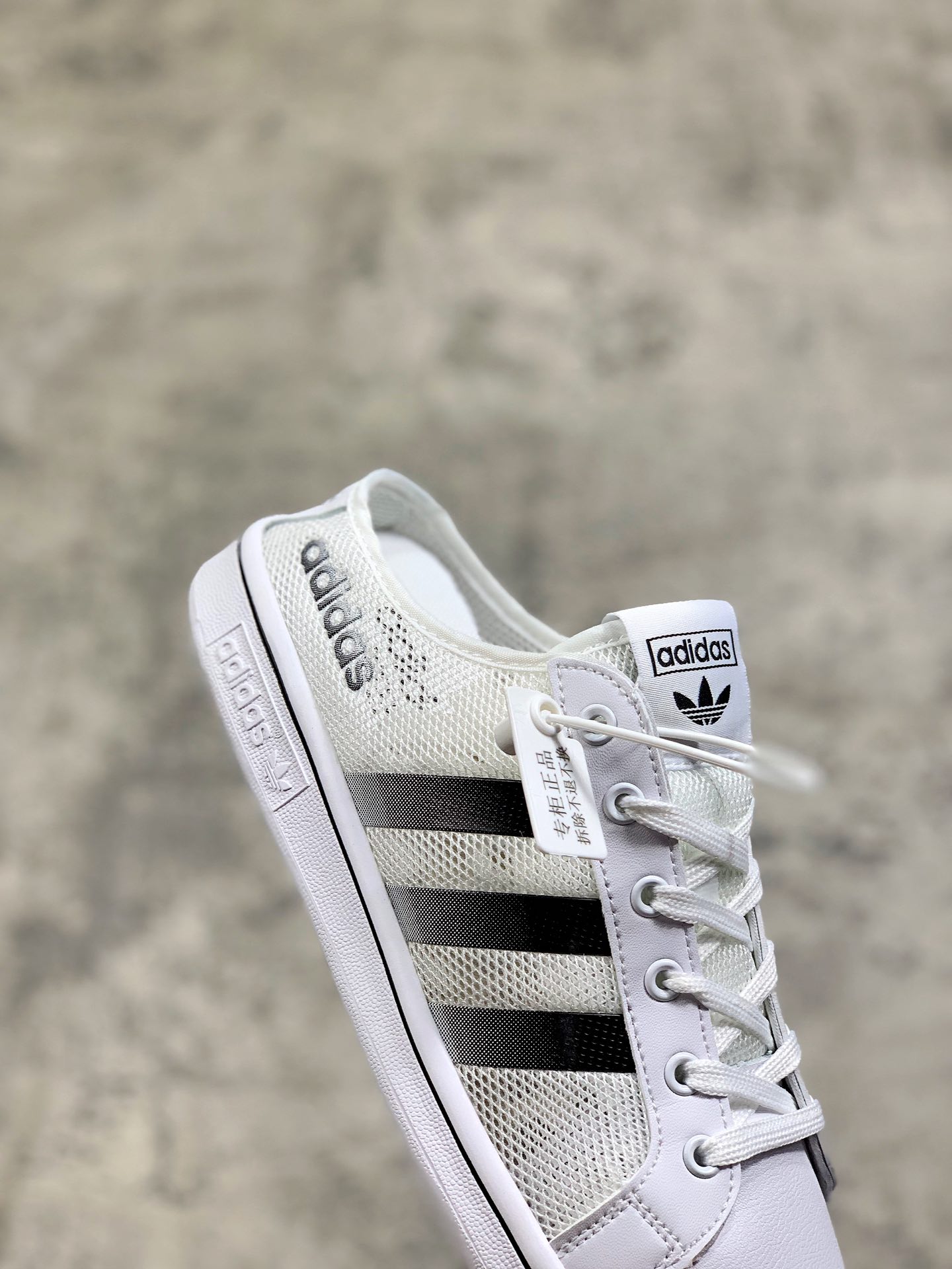 120阿迪夏季新款Daily Team三叶草网纱透气休闲男女子经典板鞋