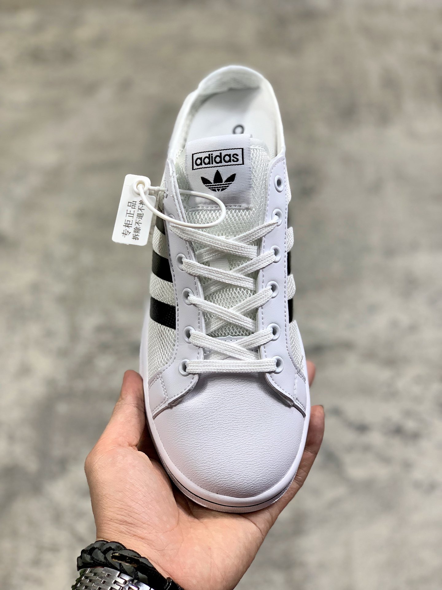 120阿迪夏季新款Daily Team三叶草网纱透气休闲男女子经典板鞋