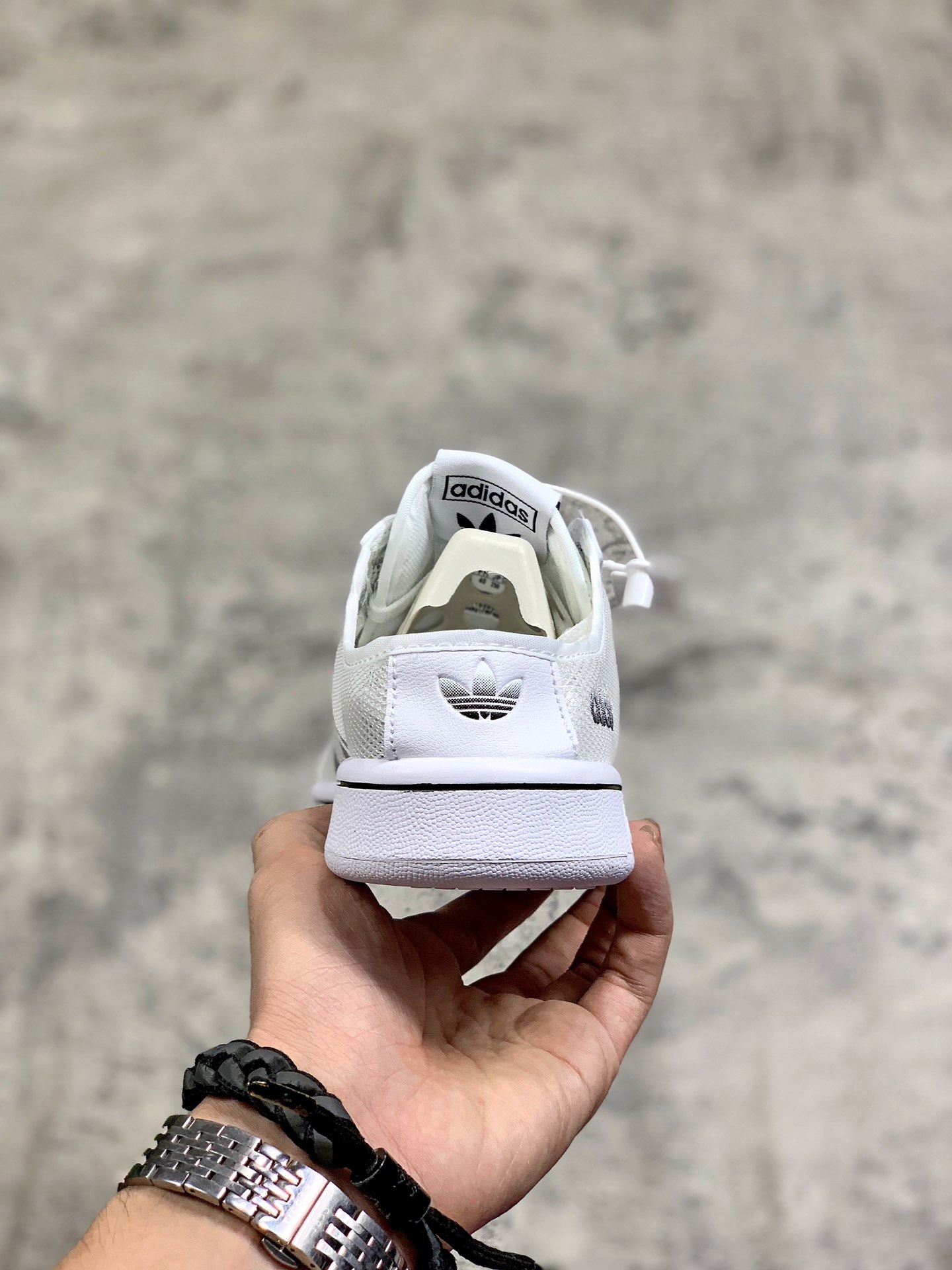 120阿迪夏季新款Daily Team三叶草网纱透气休闲男女子经典板鞋