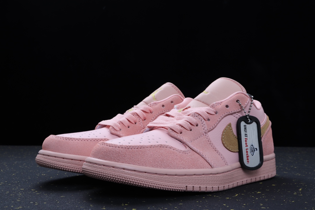 220乔一低帮 Nike Air Jordan AJ1 low 骚粉麂皮 货号：CJ9216-676 尺码:36 36.5 37 38 38.5 39