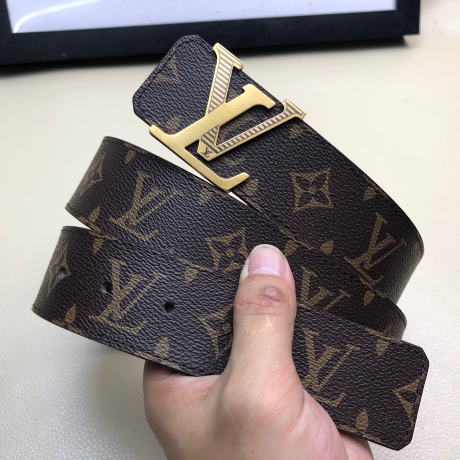 LV[正]原单品质经典花纹原版皮料面搭配原单精品扣精工制作细节看图实物拍摄高端奢华宽度4.0cm