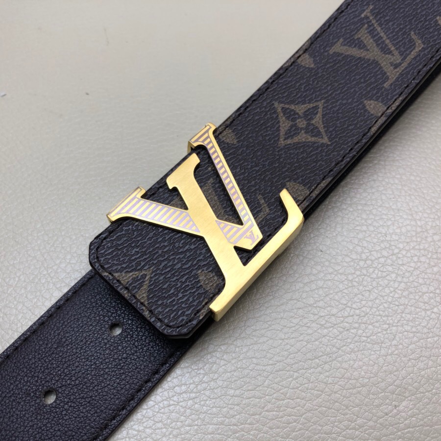 LV[正]原单品质经典花纹原版皮料面搭配原单精品扣精工制作细节看图实物拍摄高端奢华宽度4.0cm