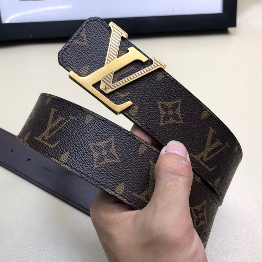 LV[正]原单品质经典花纹原版皮料面搭配原单精品扣精工制作细节看图实物拍摄高端奢华宽度4.0cm