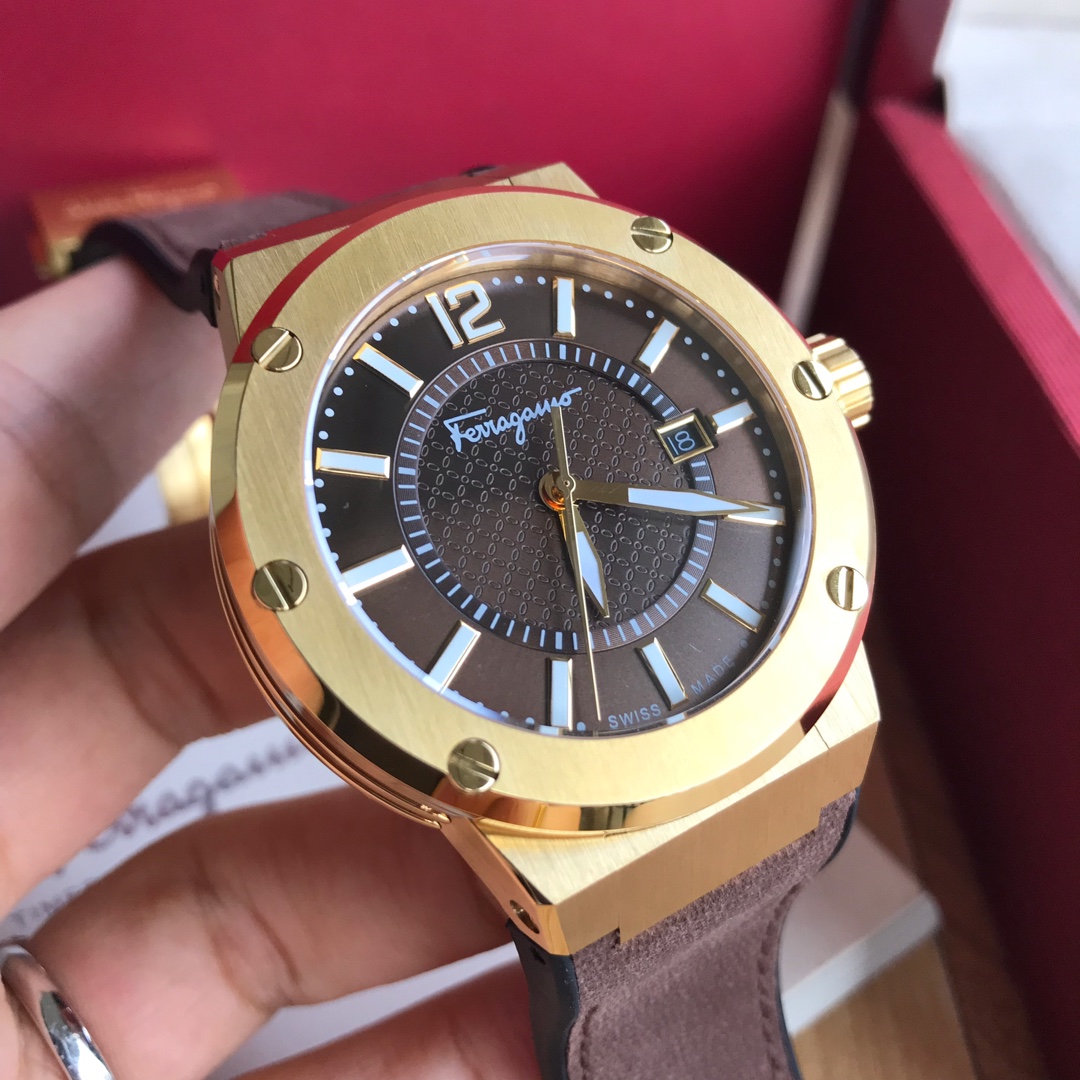 Original Ferragamo F8 Flagship Watch with Swiss Stone Core and Sapphire Glass - 图片 4