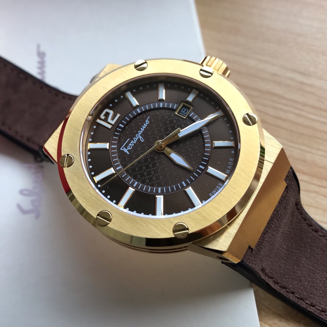 Original Ferragamo F8 Flagship Watch with Swiss Stone Core and Sapphire Glass - 图片 6