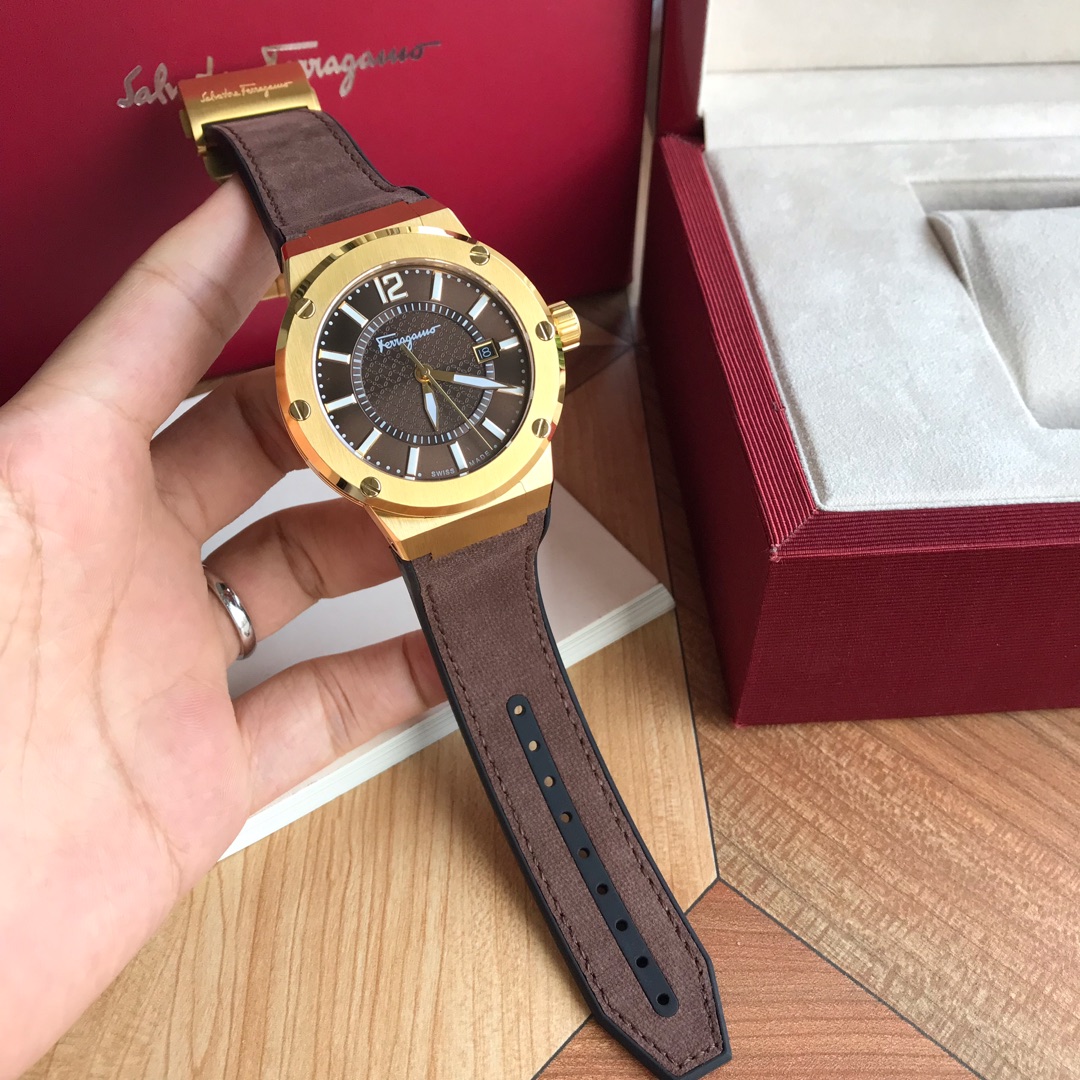 Original Ferragamo F8 Flagship Watch with Swiss Stone Core and Sapphire Glass - 图片 2