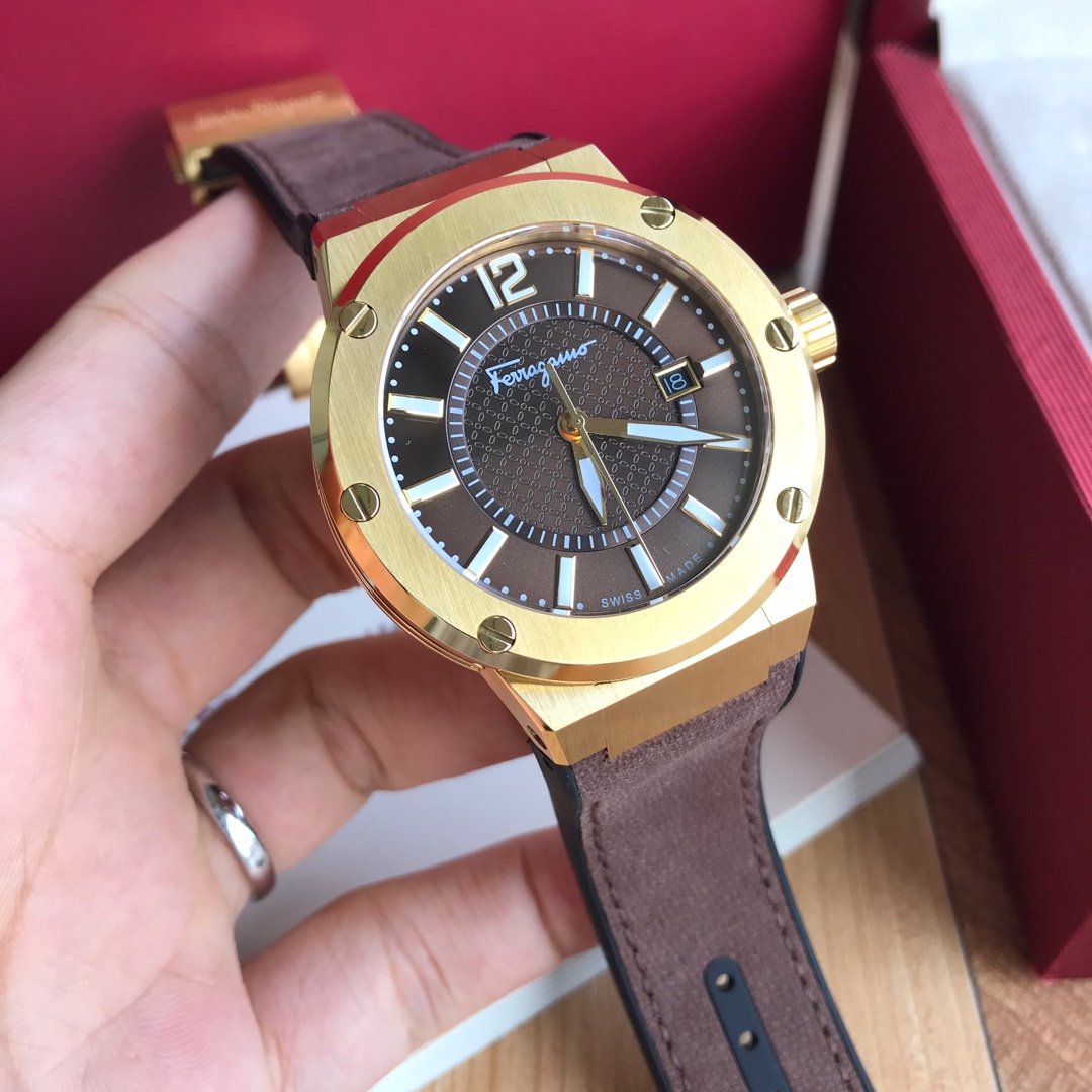 Original Ferragamo F8 Flagship Watch with Swiss Stone Core and Sapphire Glass - 图片 3