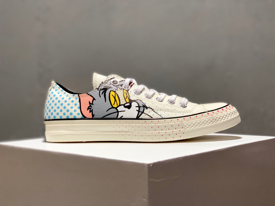 170猫和老鼠低帮客制版出货！为庆祝Tom&Jerry诞辰60周年 携手Converse 70s推出Tom&Jerry 联名系列