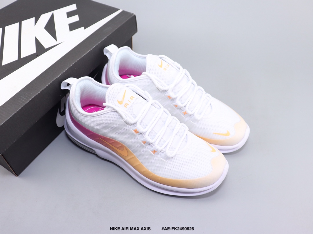 130 NIKE AIR MAX AXIS 耐克气垫缓震跑步鞋 织物材质 真标带半码 AE-FK2490626
