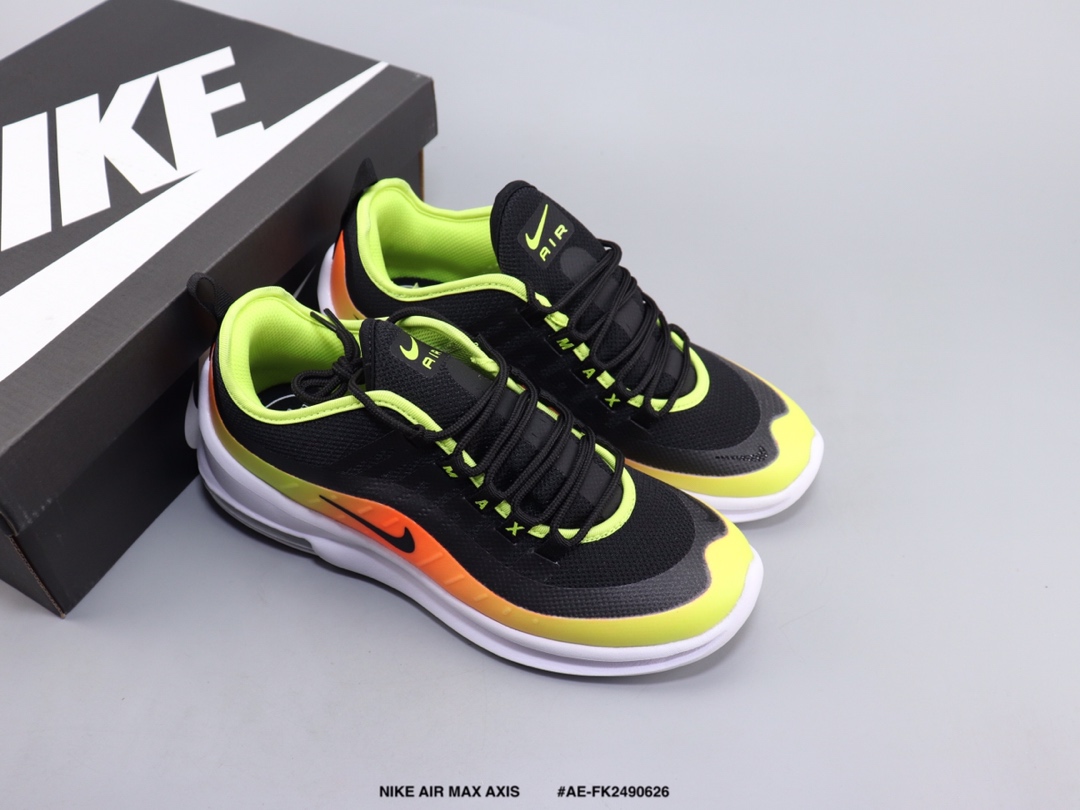 130 NIKE AIR MAX AXIS 耐克气垫缓震跑步鞋 织物材质 真标带半码 AE-FK2490626