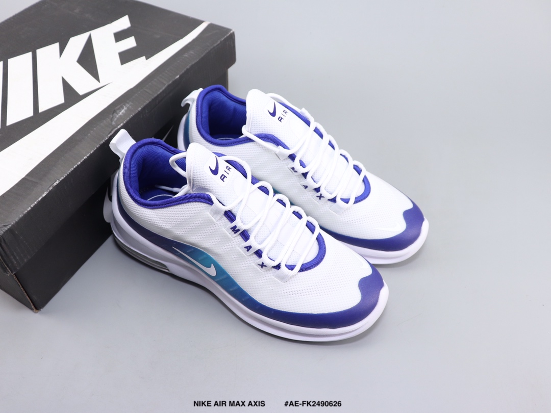 130 NIKE AIR MAX AXIS 耐克气垫缓震跑步鞋 织物材质 真标带半码