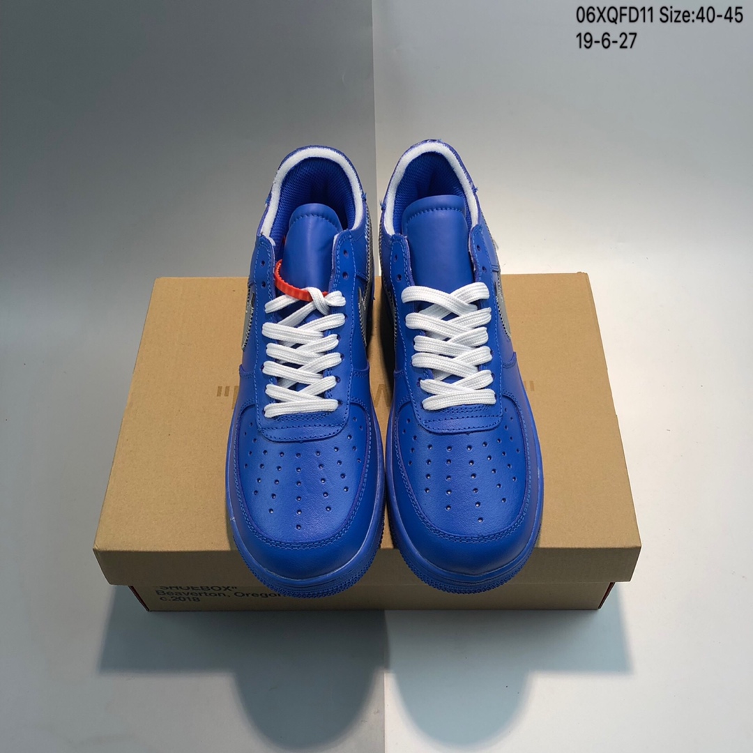 180OFF-WHITE x Nike Air Force 1 LOW VIRGIL OW AF1空军 头层皮鞋面，生胶耐磨鞋底