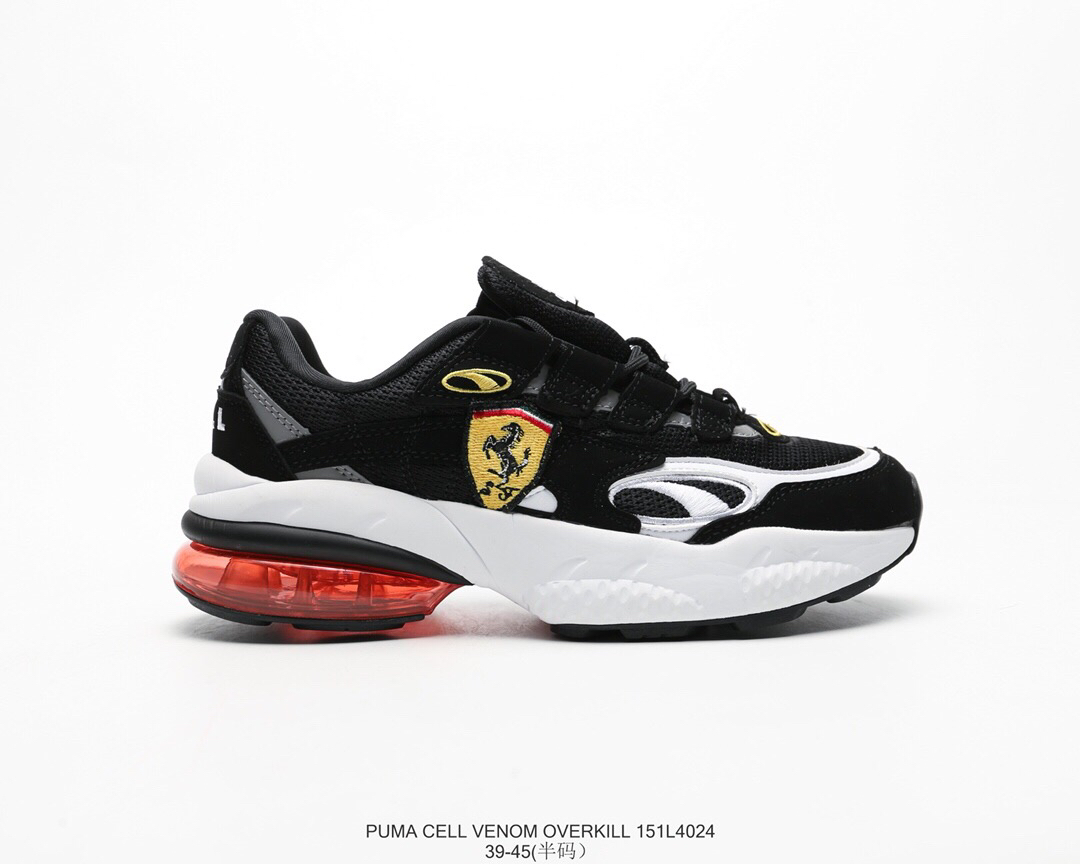 220公司级 彪马 Puma x Han Kjobehavn Cell Venom 毒液法拉利联名款 3M反光定制材质 拼色真皮拼接 复古时尚老爹鞋