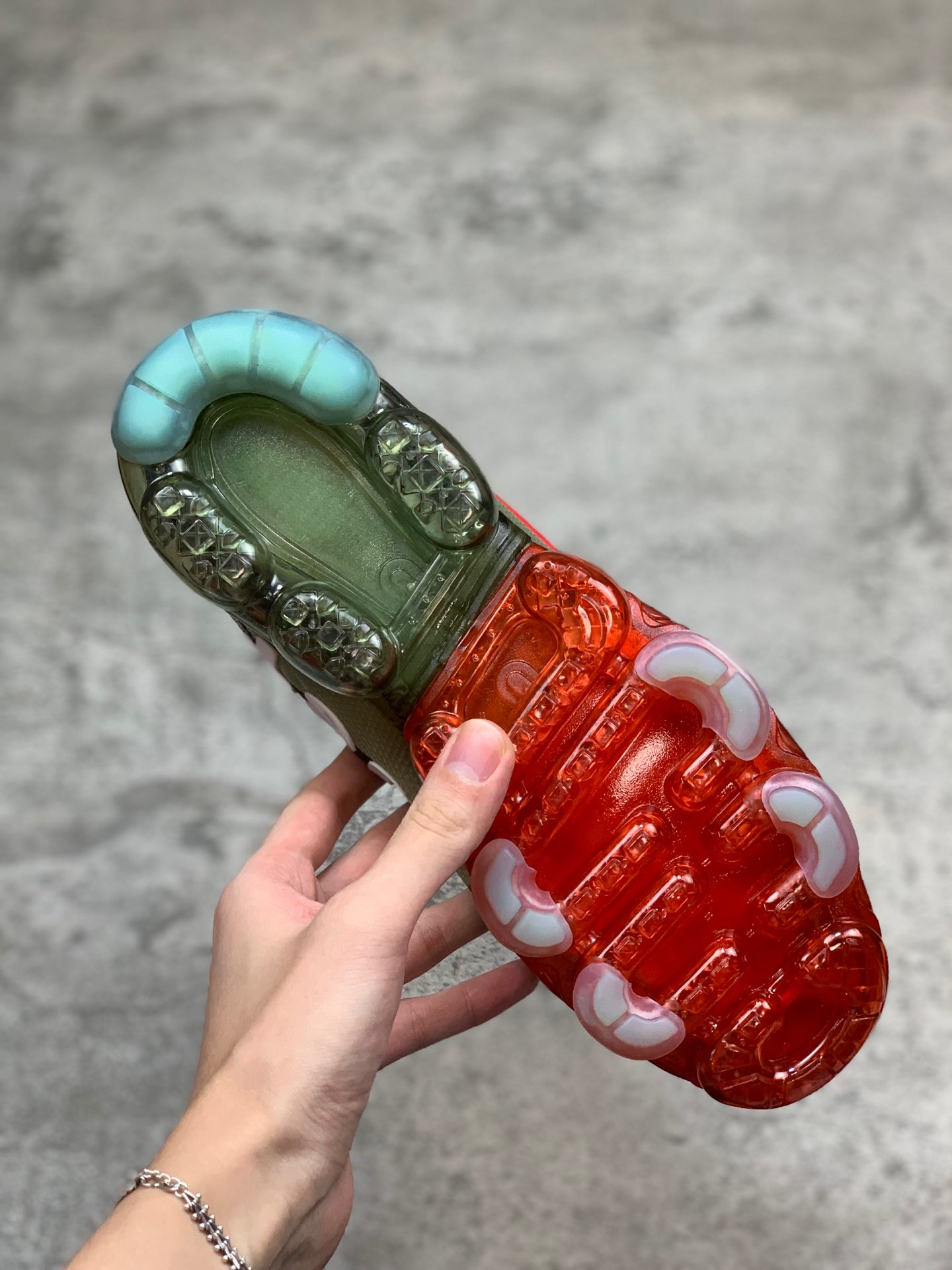 280Cactus Plant Flea Market x Nike Air VaporMax CPFM VM3·2019VP半透纱鞋面设计前卫大气垫休闲全掌蒸汽气垫运动慢跑鞋“JDI红钩笑脸”