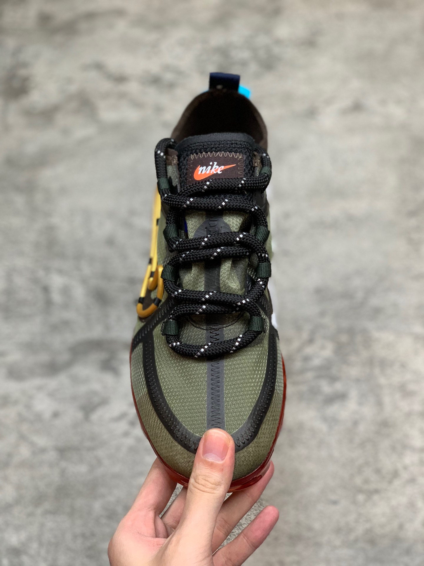 280Cactus Plant Flea Market x Nike Air VaporMax CPFM VM3·2019VP半透纱鞋面设计前卫大气垫休闲全掌蒸汽气垫运动慢跑鞋“JDI黄钩笑脸”