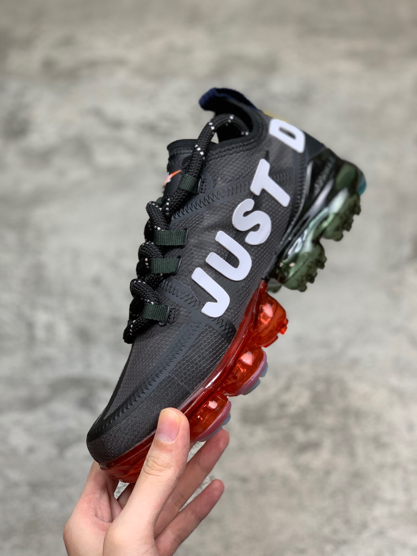 280Cactus Plant Flea Market x Nike Air VaporMax CPFM VM3·2019VP半透纱鞋面设计前卫大气垫休闲全掌蒸汽气垫运动慢跑鞋“JDI蓝钩笑脸”