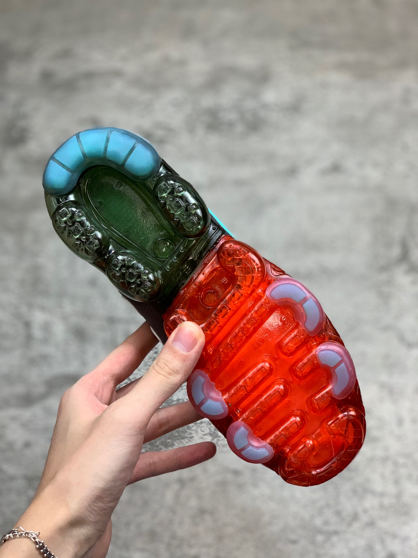 280Cactus Plant Flea Market x Nike Air VaporMax CPFM VM3·2019VP半透纱鞋面设计前卫大气垫休闲全掌蒸汽气垫运动慢跑鞋“JDI蓝钩笑脸”