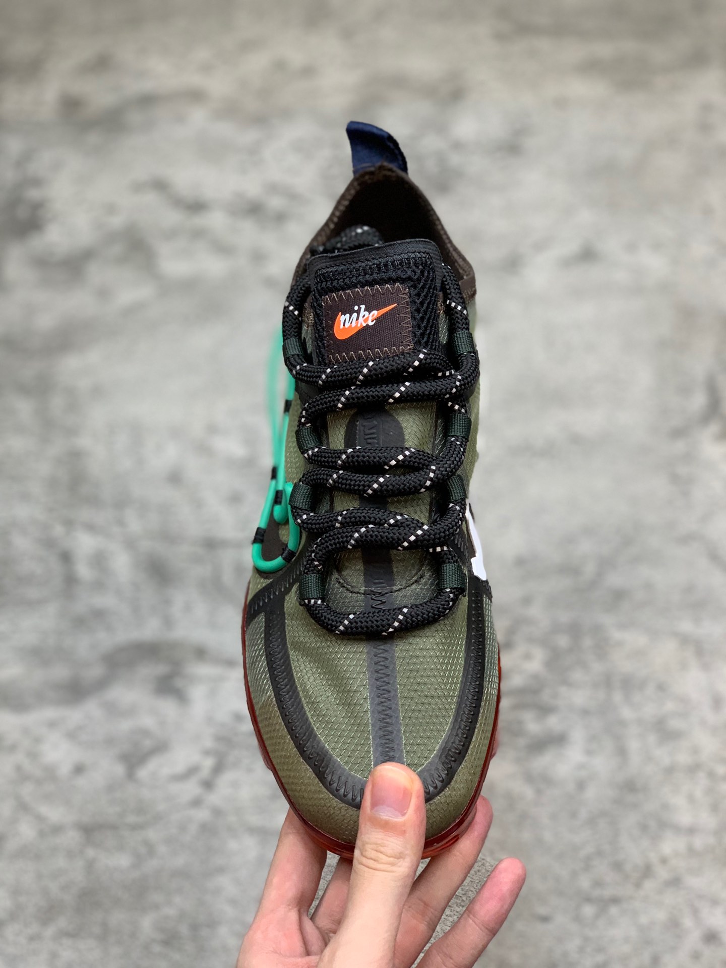 280Cactus Plant Flea Market x Nike Air VaporMax CPFM VM3·2019VP半透纱鞋面设计前卫大气垫休闲全掌蒸汽气垫运动慢跑鞋“JDI绿钩笑脸”