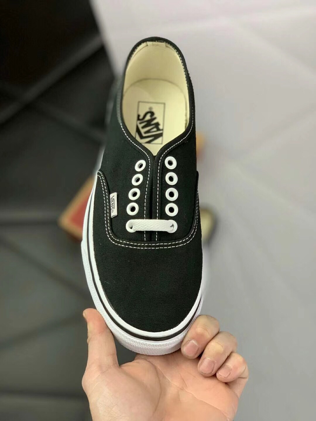 100#万斯低帮系列 经典黑白Vans Authentic 44 DX AUT/ 安纳海姆 系列滑板鞋