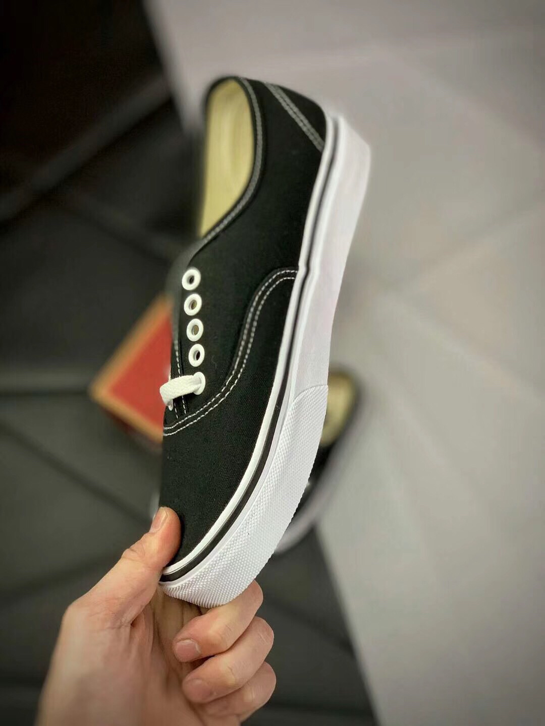 100#万斯低帮系列 经典黑白Vans Authentic 44 DX AUT/ 安纳海姆 系列滑板鞋