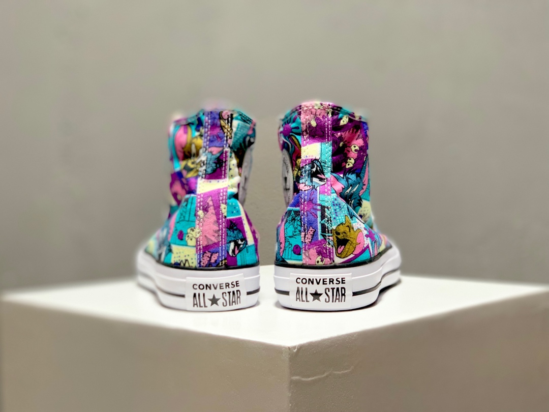 150Tom Jerry × Converse 匡威 All Star 推出猫和老鼠 汤姆杰瑞 联名系列 帆布高帮休闲板鞋