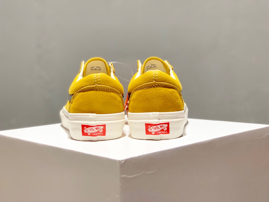 170万斯 Vans Vault OG Style 36 LX 高端支线滑板鞋男女鞋 黑黄 李小龙货号：VN0A4BVEN8K/EVZ5