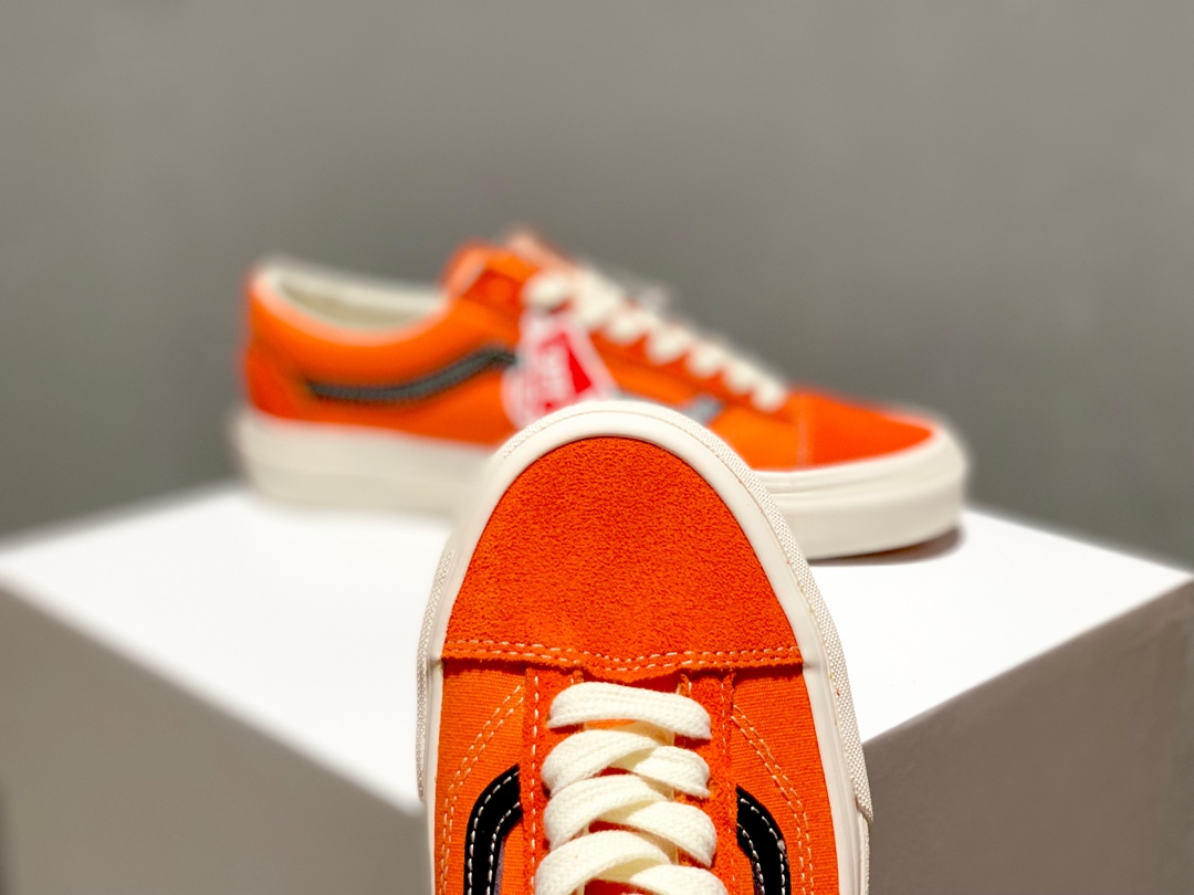 170万斯 Vans Vault OG Style 36 LX 高端支线滑板鞋男女鞋 黑橘 黑橙货号：VN0A4BVEN8K/EVZ5