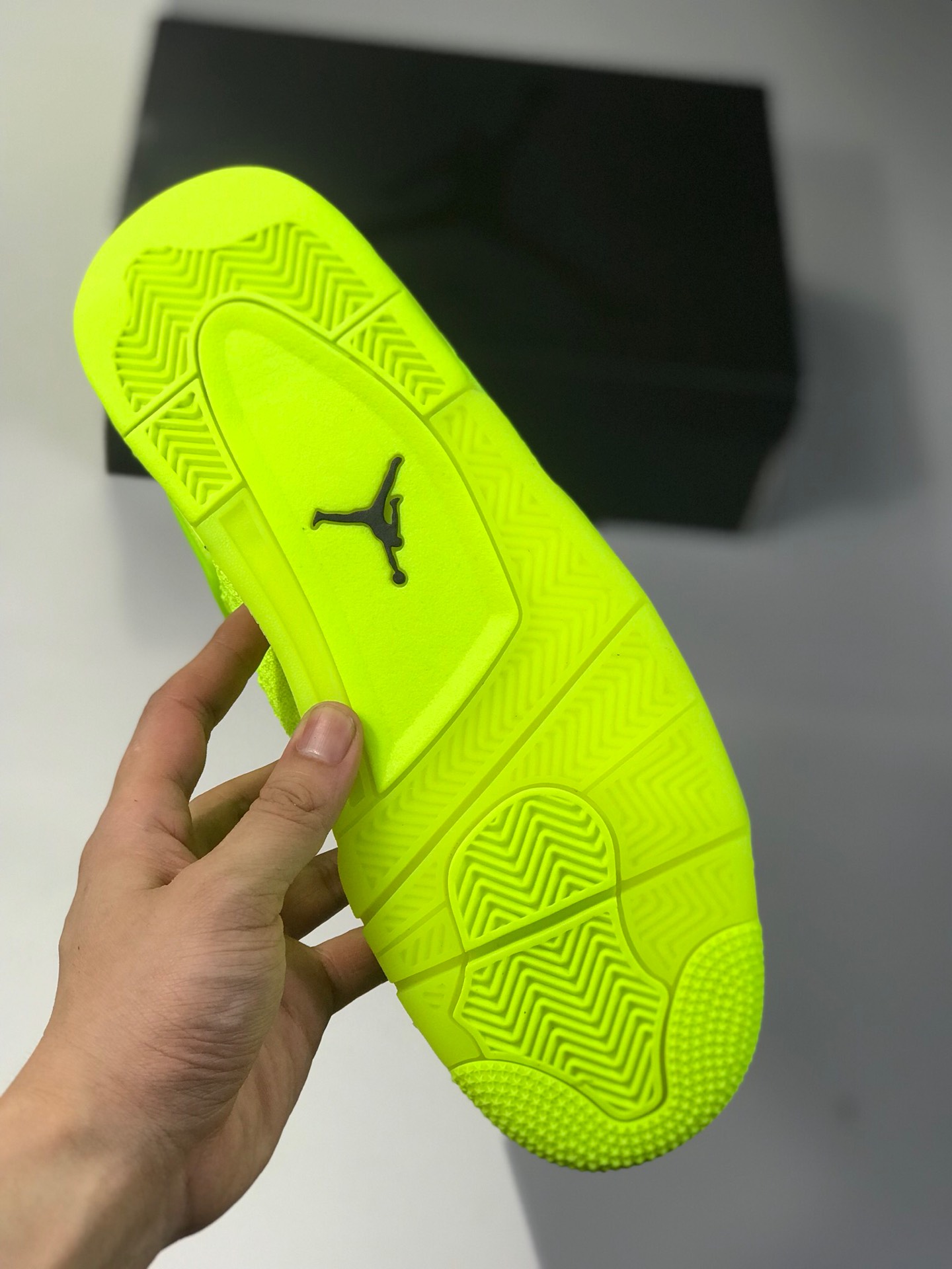 220莞产外贸订单 性价比版本Air Jordan 4 Flyknit ”Hyper Royal”果冻编织绿全 Flyknit