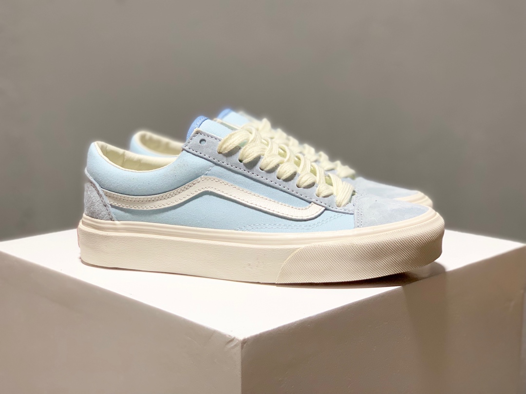 170万斯 Vans Vault OG Style 36 LX 高端支线滑板鞋男女鞋 青春蓝 淡蓝货号：VN0A4BVEN8K/EVZ5