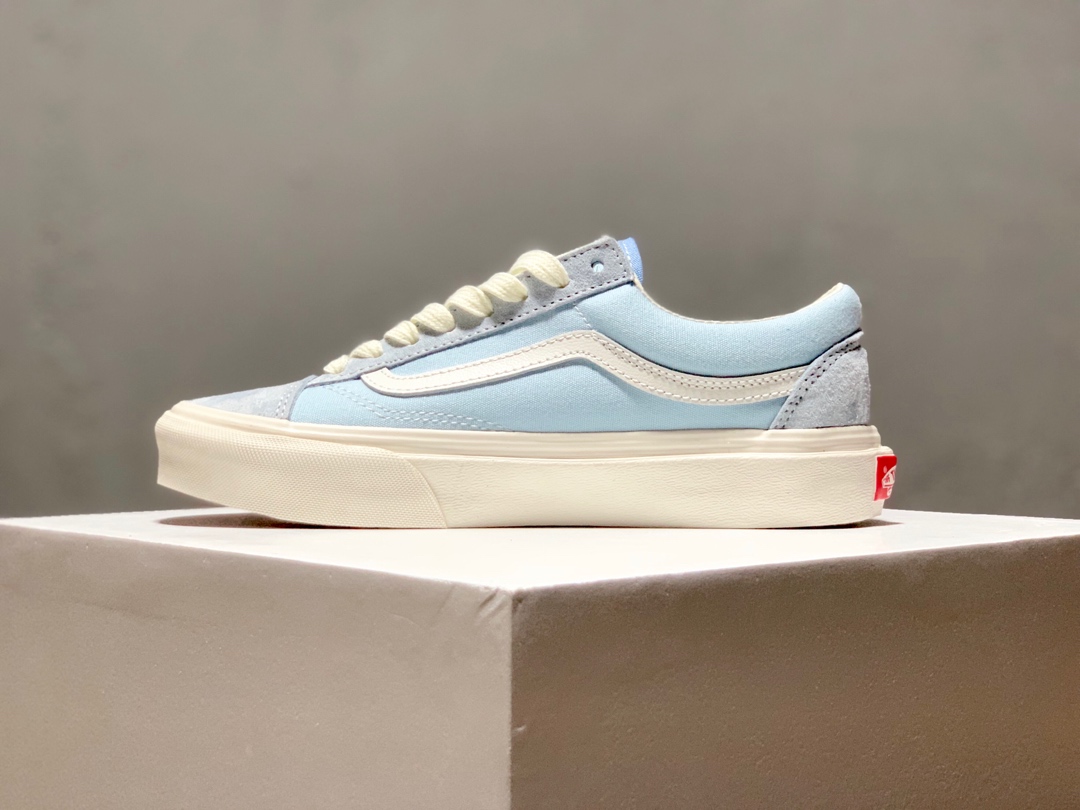 170万斯 Vans Vault OG Style 36 LX 高端支线滑板鞋男女鞋 青春蓝 淡蓝货号：VN0A4BVEN8K/EVZ5