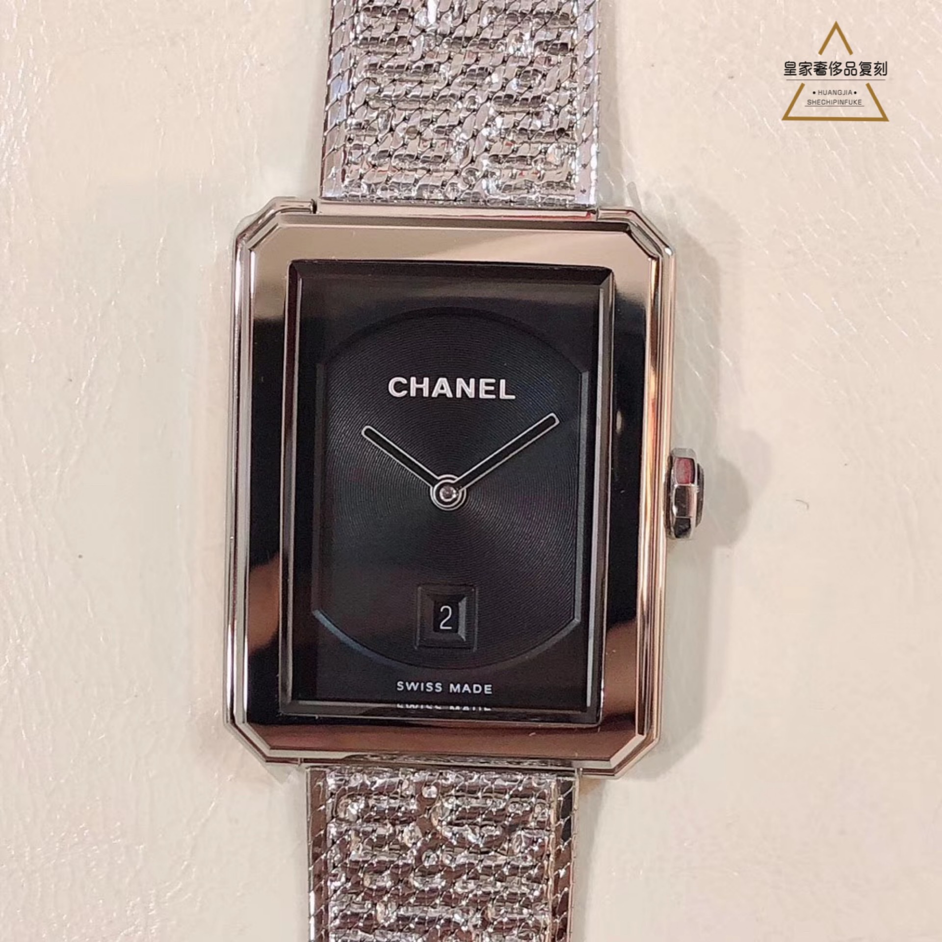 Chanel 终于等到你，香奈儿方形钢带女表