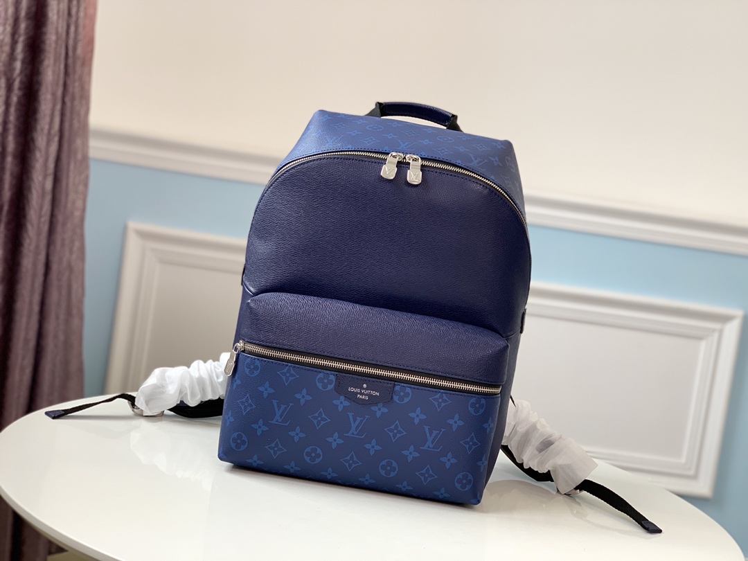 Louis Vuitton Taigarama Discovery Backpack PM M30229 Navy Blue