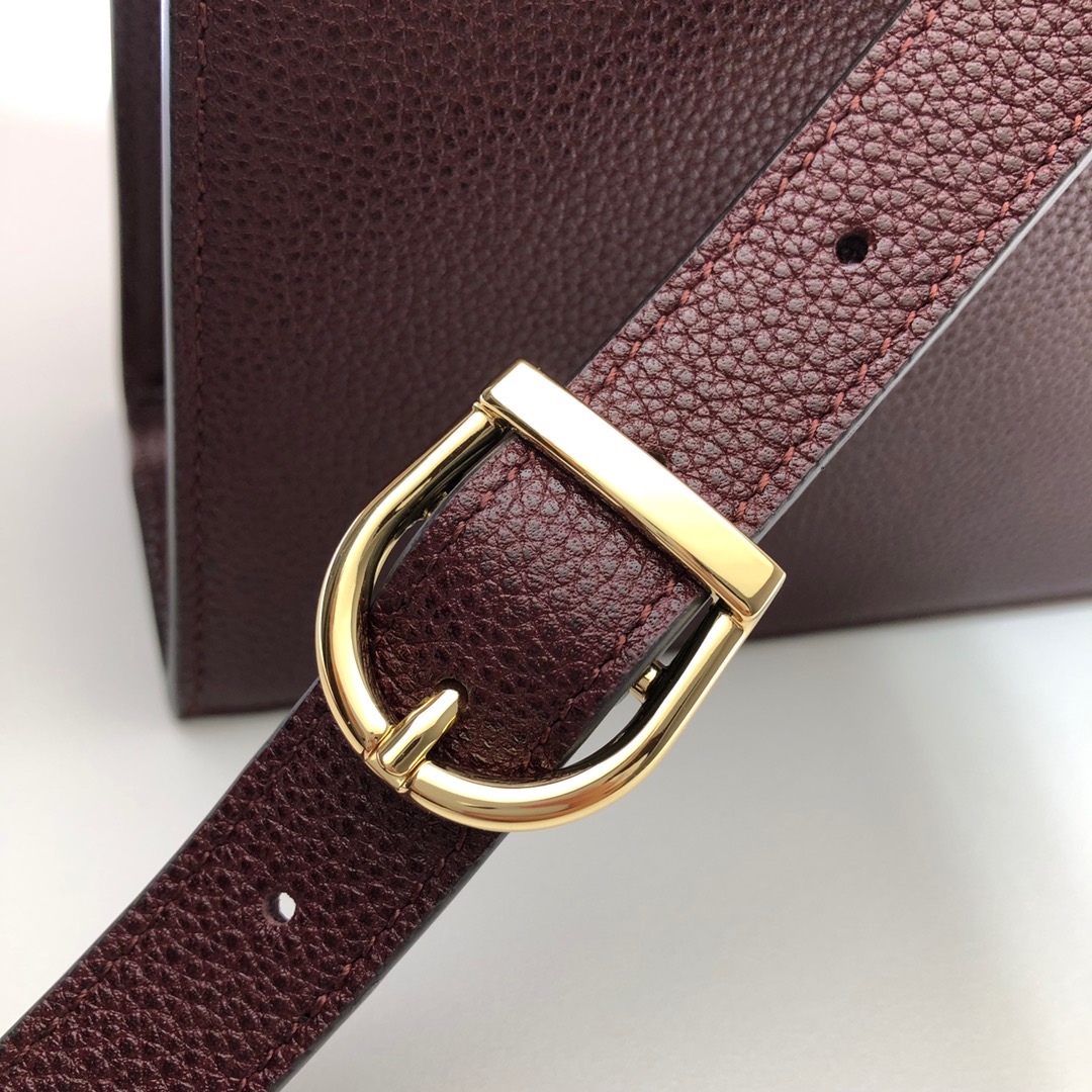 GUCCI古驰马衔扣1955系列荔枝纹皮肩背包576388