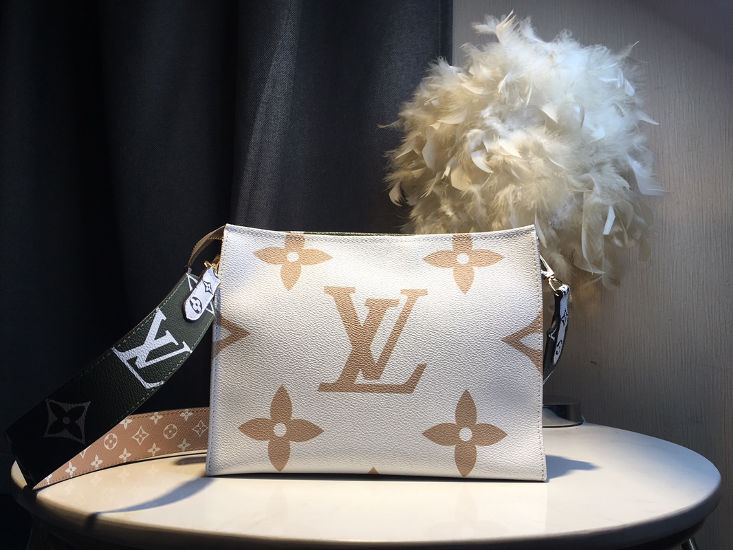 Louis Vuitton M47542 Khaki Green Monogram 25x20x5cm shoulder everyday