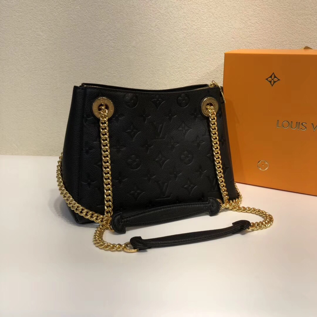 Louis Vuitton Bags Handbags Black Gold Printing Empreinte​ Cowhide Mini M43748