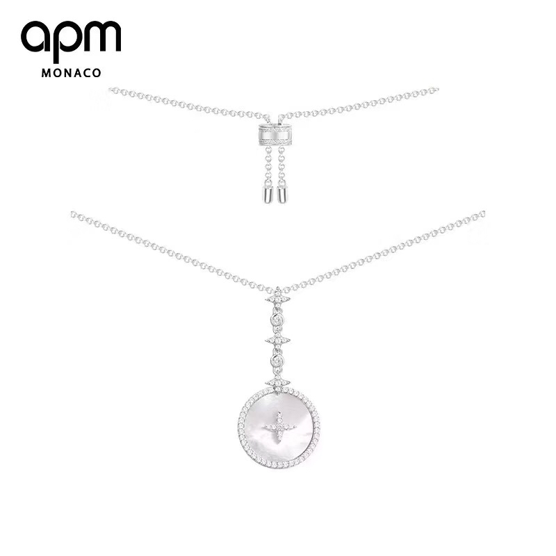 NO:101157,Apm white mother-in-law necklace, Apm necklace, necklace19860909Apm白贝母项链,Apm项链,necklace,Jewelry